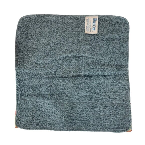 Barth Dreyfuss Bath & Washcloth Set Cotton Powder Blue With Applique Embroidery - Picture 3 of 8